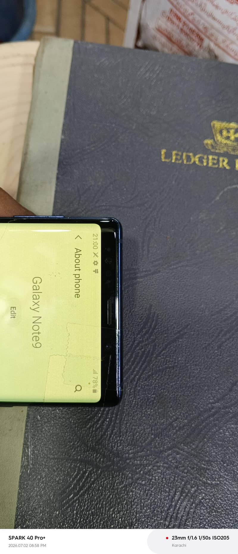 Samsung Mobile Note 9 pta non pta . scrap , only parts 0
