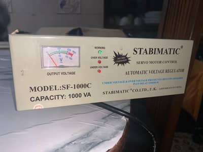 stabilizer stabimatic servo motor control sf1000c sf 1000c , 1000VA