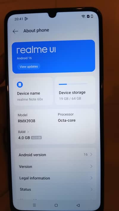 Realme Note 60x
