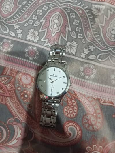 silver watch