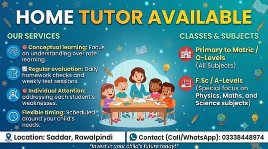 Home tutor available