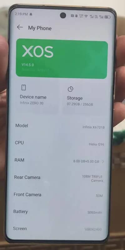Infinix Zero 30. . . 12 / 256 gb