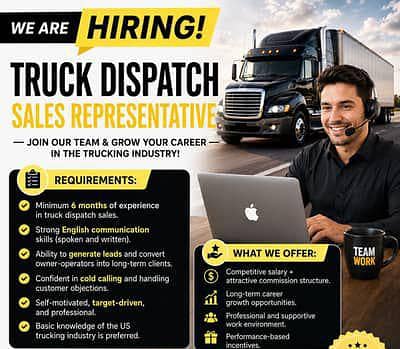 Truck Dispatch Job Available For I need Experience Truck dispatcher