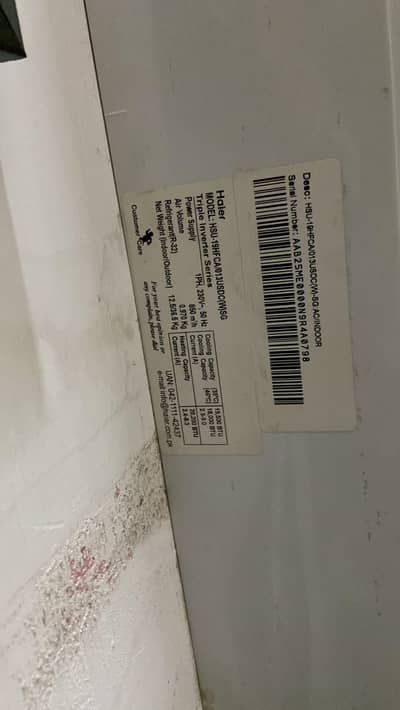 HAIER AC FOR SALE 1.5 TONE