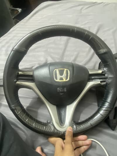 Civic steering wheel urgent sale mobile no(03225125146)