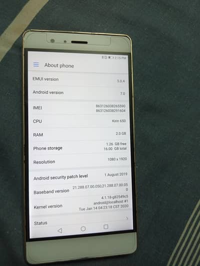Huawei p9 lite