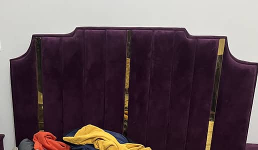 Velevet bed set purple