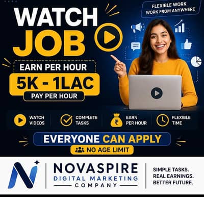 Add watch and digital marketing job per week pay read description