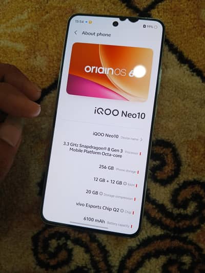Vivo iQOO Neo10 official PTA approved 12/256