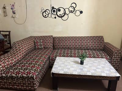 9 seater sofa with table