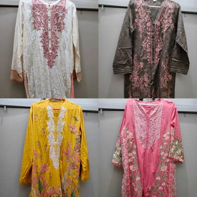 branded 10/10 embroidered kurtas