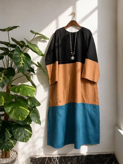 Midnight Mosaic cotton Dress 