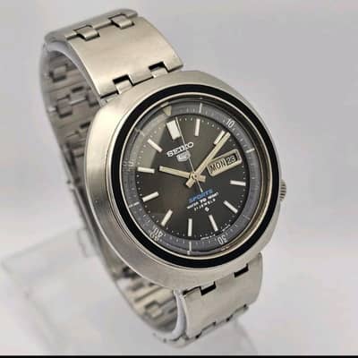 Seiko 5 Sports UFO 6119-6400 Automatic Vintage Watch Rare "1970'/1979"