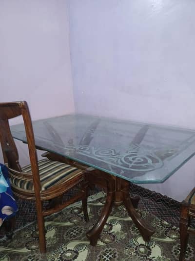 dining table with chair's