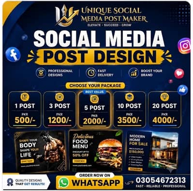 SOCIAL MEDIA POST MAKERS IN REASONABLE PRICE