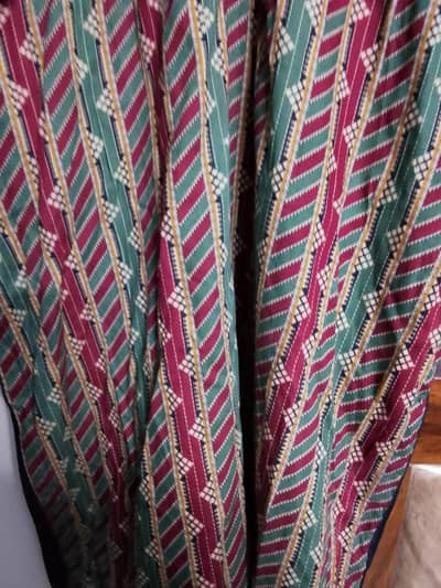 three peice lawn suit with buttons neck detailing in size large