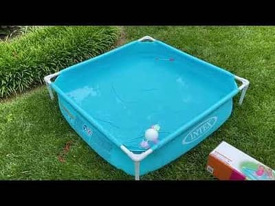Intex just 2 time used 4*4*1 feet swimming pool for sale