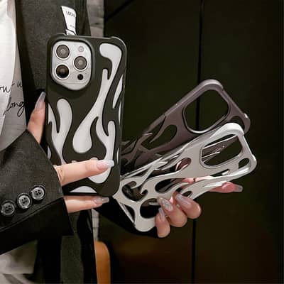 IPhone 11, 12, 13, 14, 15, 16 Pro, Plus, Pro Max Fire Flame Back Cover