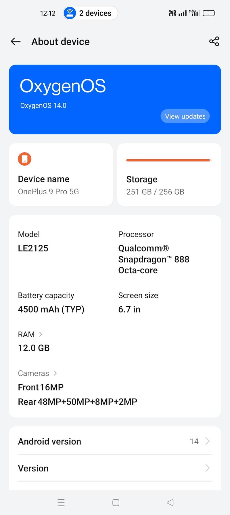 One Plus 9 Pro 2