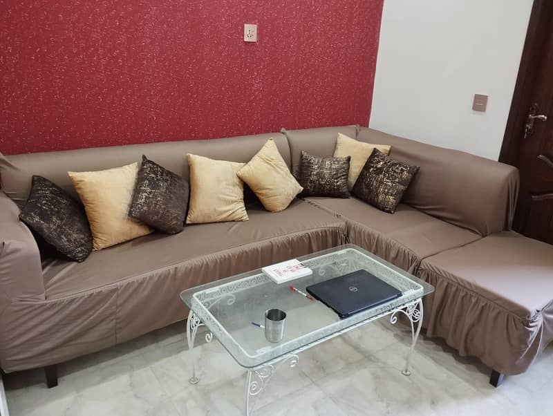 L shape sofa set 0