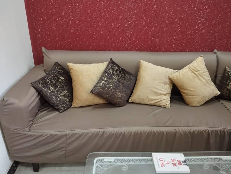 L shape sofa set 2