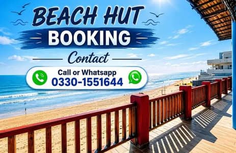 Beach Huts Booking at Turtle Beach & Hawksbay Karachi