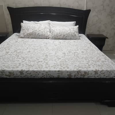 Wooden bed set