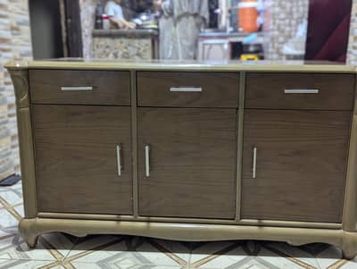 Solid wooden multi-purpose cabinet