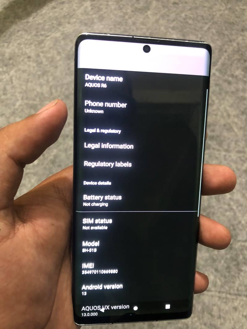 Sharp Aquos r6 0