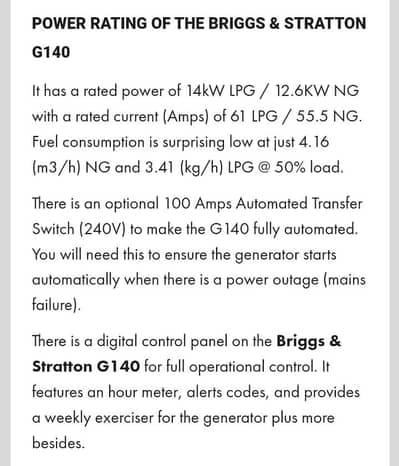14 kw Generator for sale