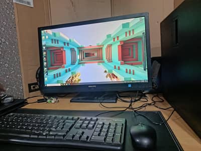 Dell whole build PC set up including keyboard mouse and LED