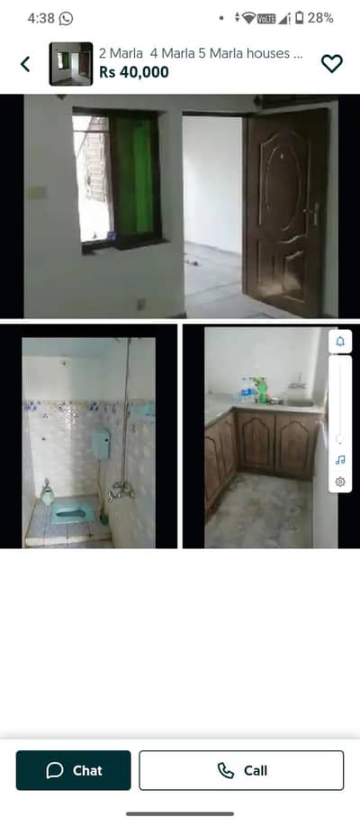 3 marla house for rent 2nd floor