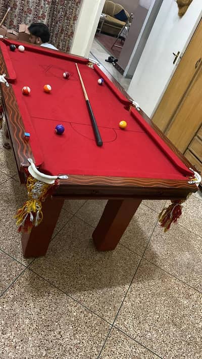 Snooker table 3 1/2-6 fit