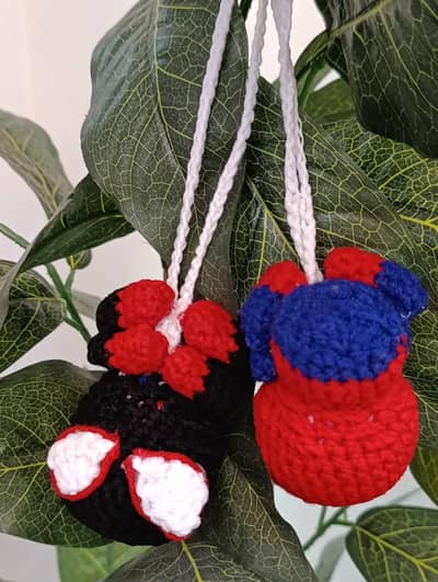 Handmade Crochet Spider-Man Charm (TOY)