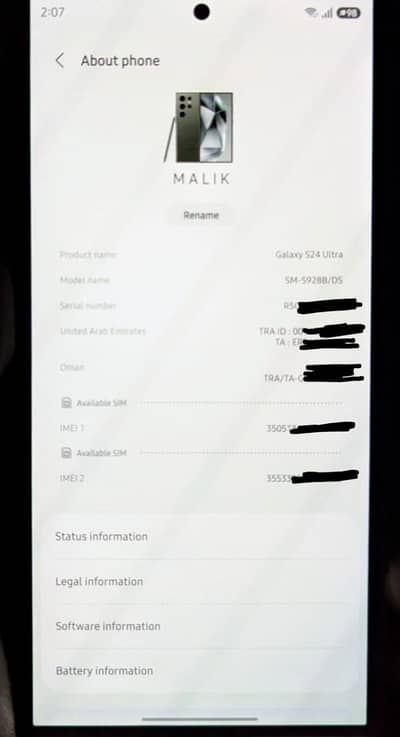 Samsung S24 Ultra 12/256 Non PTA