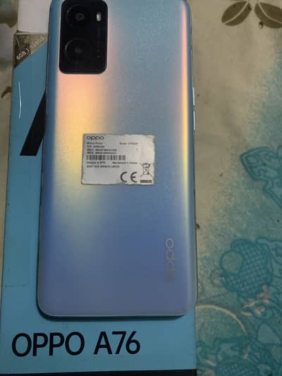 Oppo A76 official PTA approved 6+8 128gb