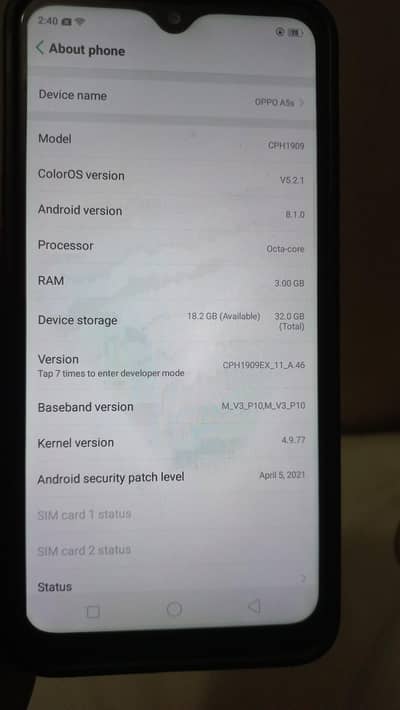 OPPO A5s