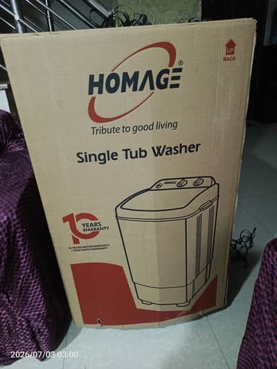 homeage new single tub washing machine  9 kg