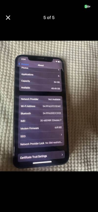 Apple iPhone X 64gb factory unlock