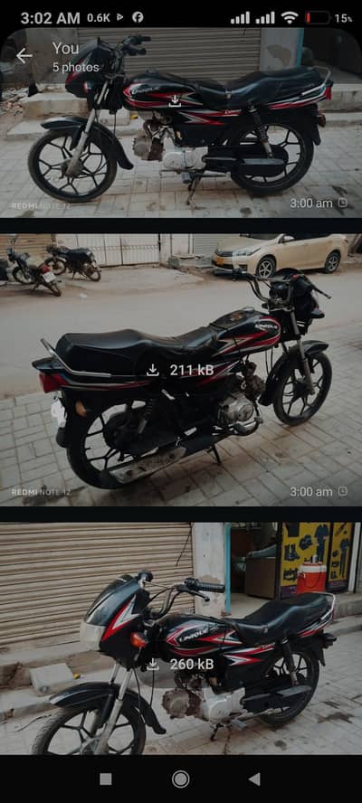 used bike WhatsApp no 03212024325