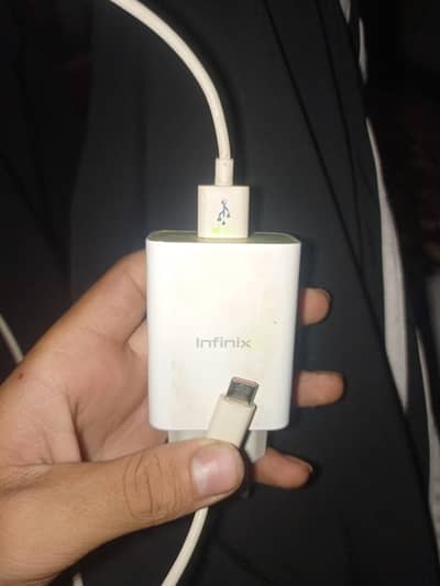 Original Infinix Fast Charger & Type-C Cable