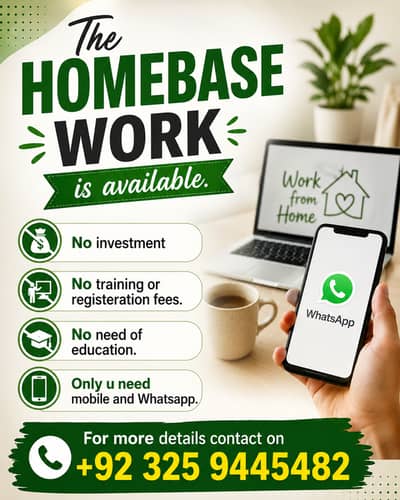 Home Base Work for Hose wifes and Students.