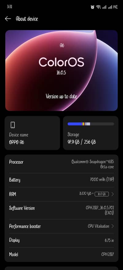 OPPO A6 8GB-256GB