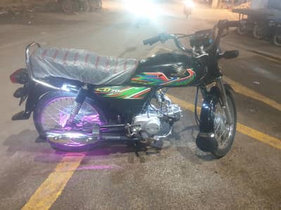 Honda Cd 70 (2021) karachi no Biometric available 1st owner