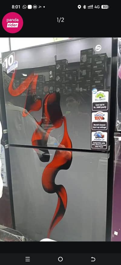 pel frigde inverter only 10 days use hezelred colour 21860 model