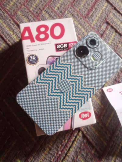 Itel A80.3+5 8gb ram 128gb memory with box Whatsapp 03074937491