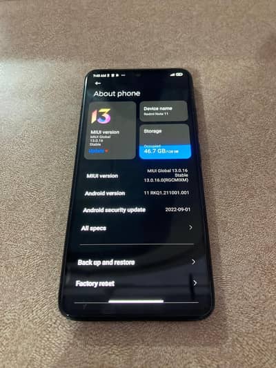Redmi Note 11 (Grey/Black) 128GB Storage /4GB 2GB RAM RAM 6.00+2.00 GB