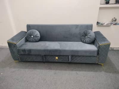 Sofa Cum Bed, Wall Poshish, Poshish Bed, Poshish Sofa Furniture