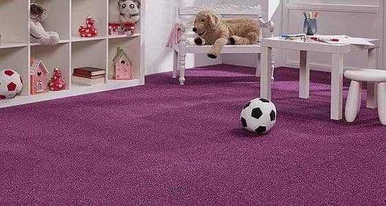 Used Full Size Purple Color Carpets for Office, Home and Gym