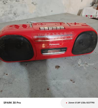 Panasonic tape recorder and radio